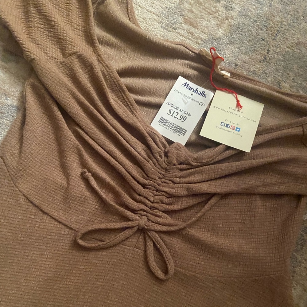 Never worn light brown women’s dress